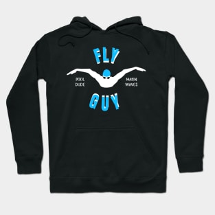 Mens Butterfly Fly Guy Swimmer Swimming Fan Gift Hoodie